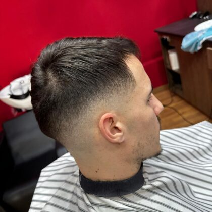 Corte de pelo clásico finalizado